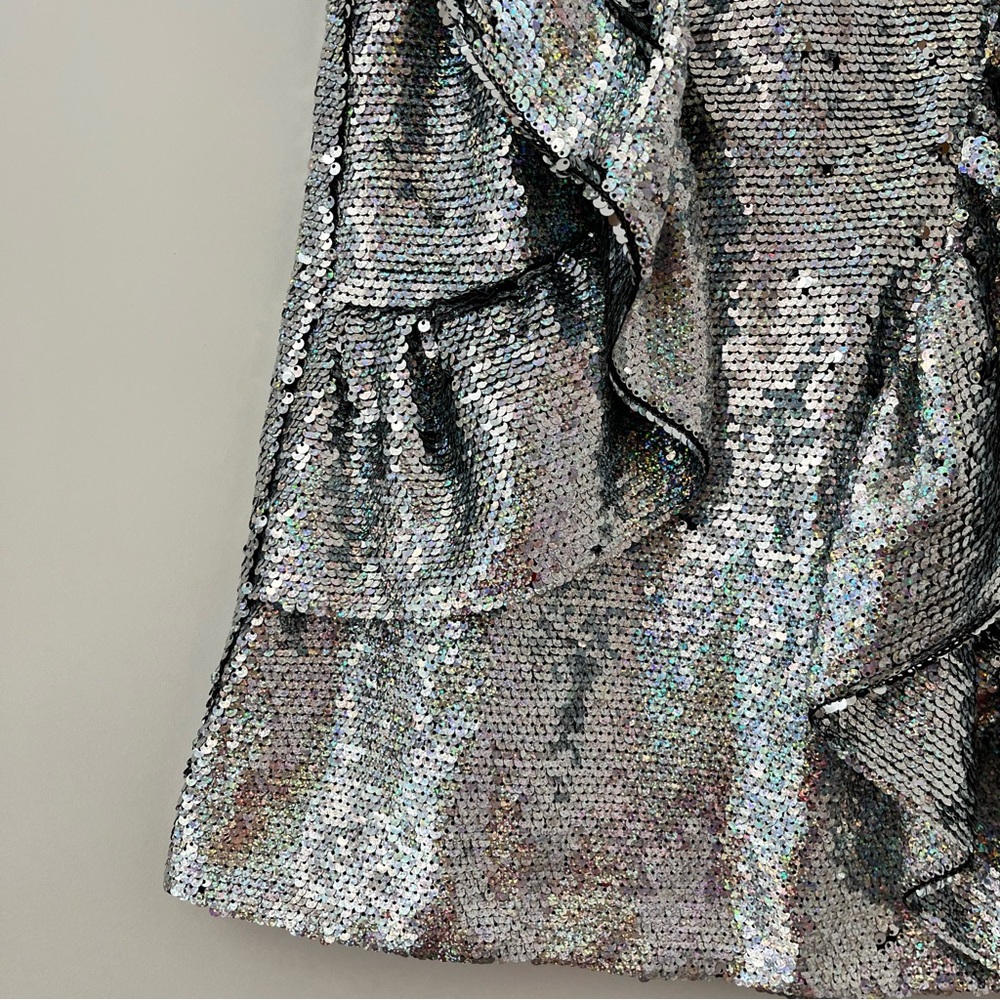NWT Manoush silver sequin top 36 - Picture 5 of 14